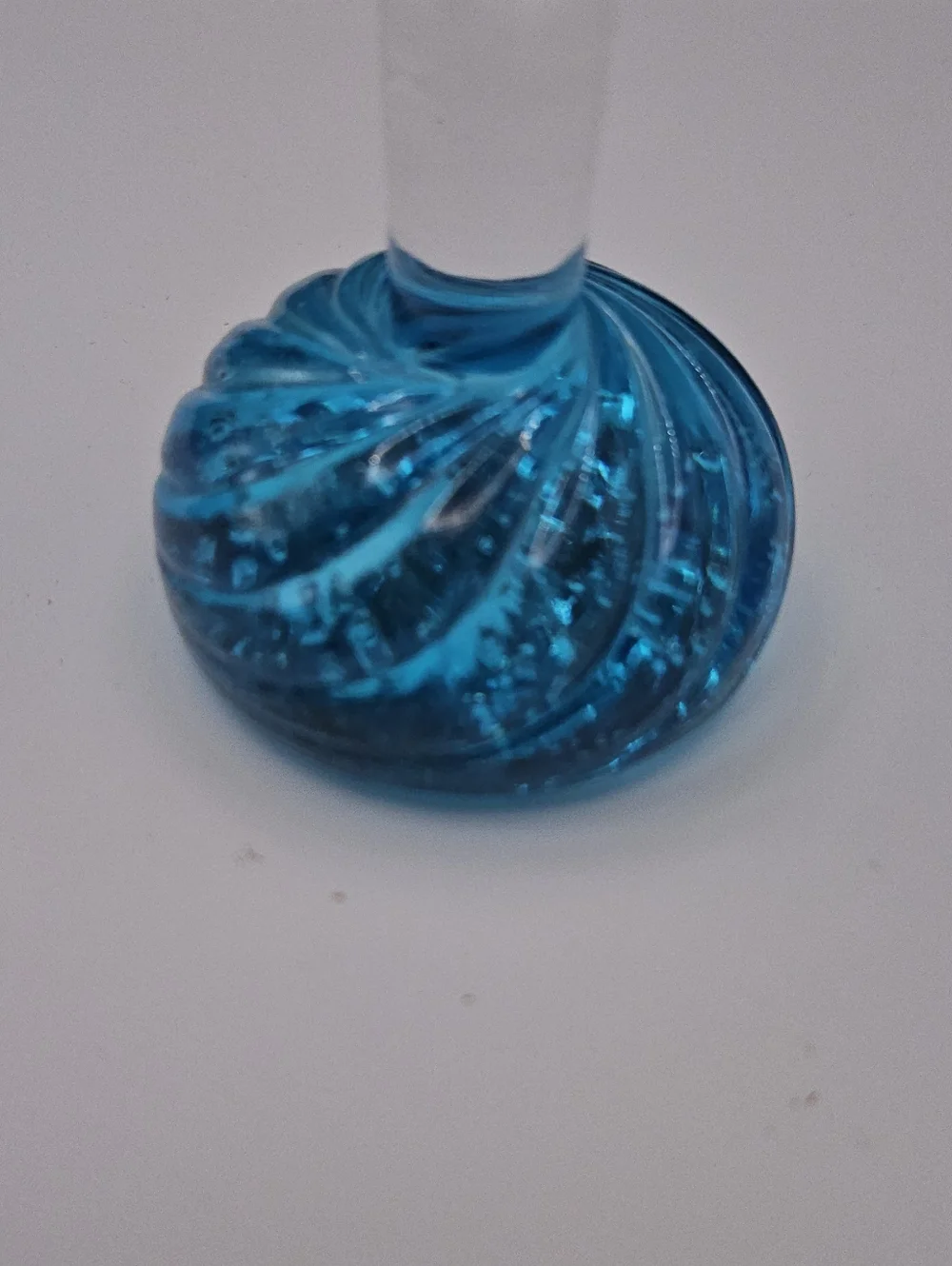 Vintage Bullicante Swirl Art Glass Bud Vase